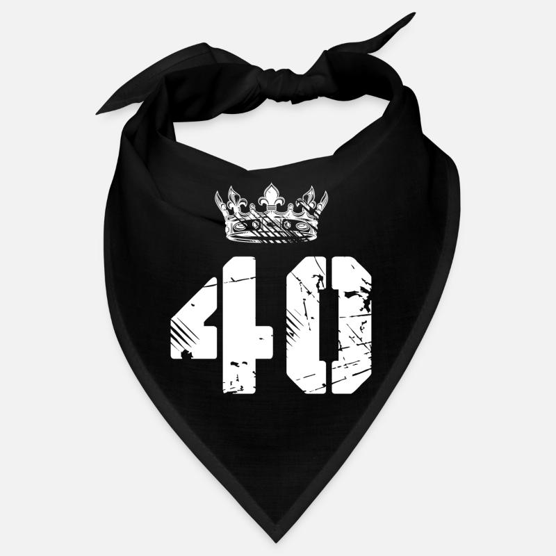 40 Zahl Krone Bandana