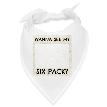 Flugzeug Pilot Fliegen Sixpack Cockpit I Geschenk - Bandana - Weiß - Vorne