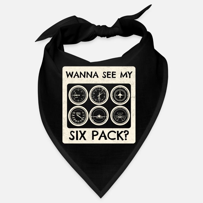 Airplane Pilot Fly Sixpack Cockpit I Gift Bandana