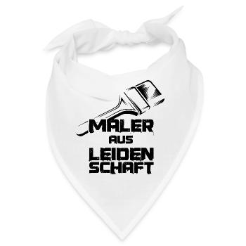 Maler aus Leidenschaft Malermeister Berufe Pinsel - Bandana - Weiß - Vorne