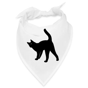 Katze Katze - Bandana - Weiß - Vorne
