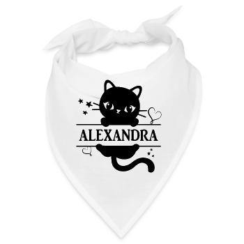 T-Shirt Alexandra T-Shirt Geschenkidee - Bandana - Weiß - Vorne