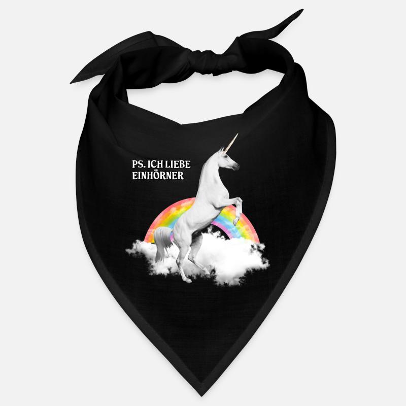 PS Ich liebe Einhörner Geschenk Bandana