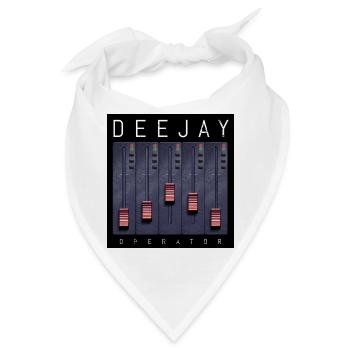 Deejay Operator Fader-Design - Bandana - Weiß - Vorne