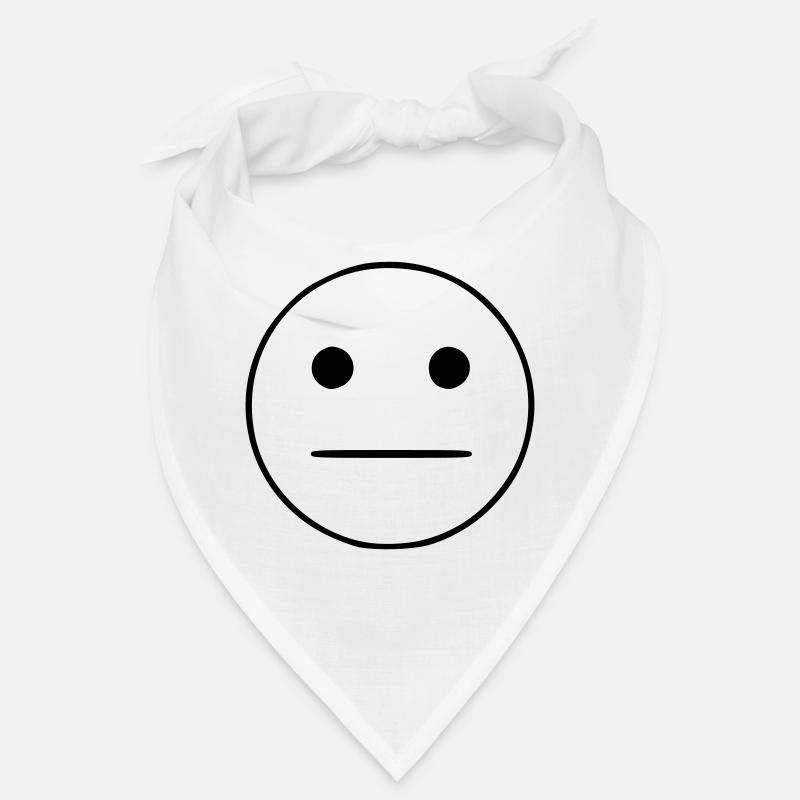 Emoji sketch neutral black Bandana