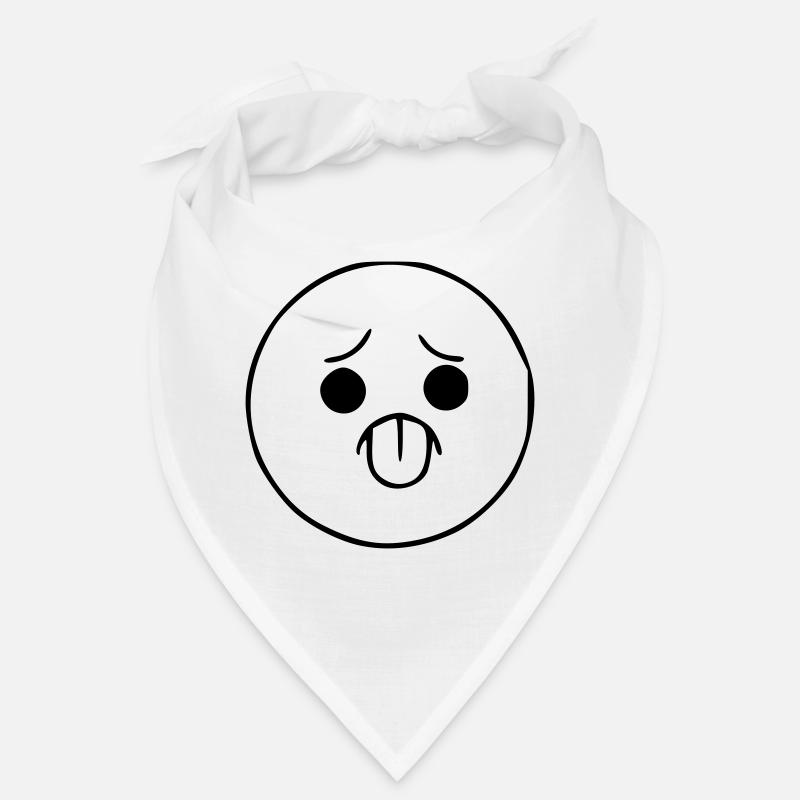 Emoji sketch effronté noir Bandana