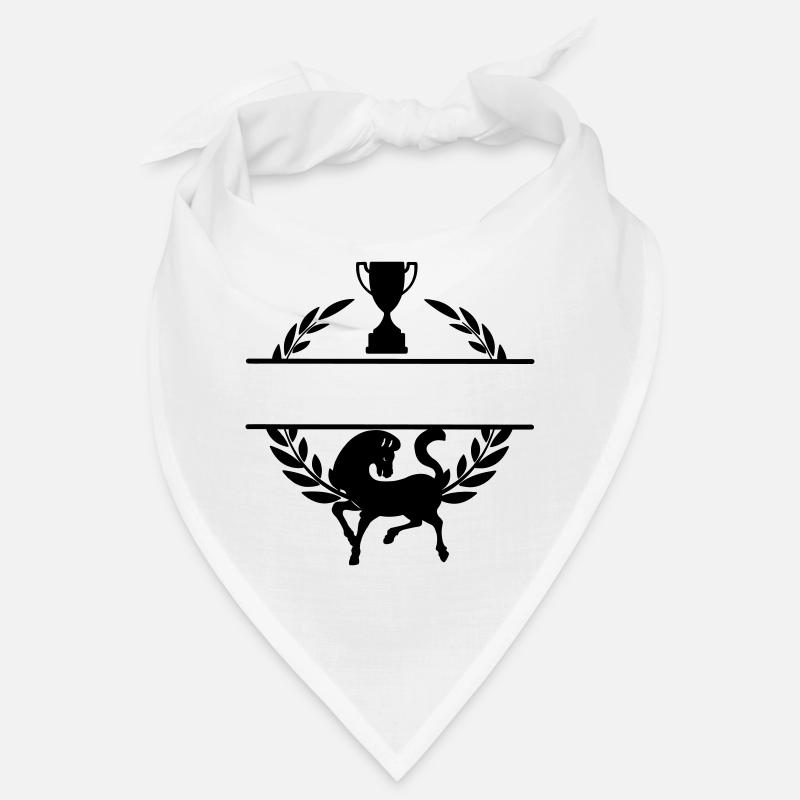 Cheval en couronne de laurier avec coupe Bandana