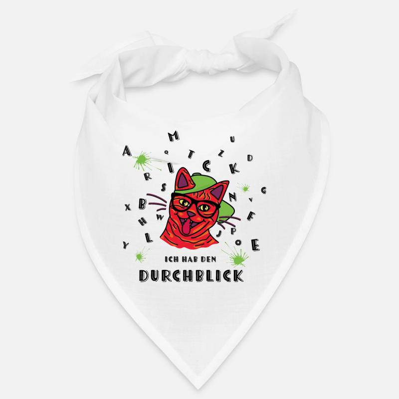Ich hab den Durchblick - Schlaue freche rote Katze Bandana