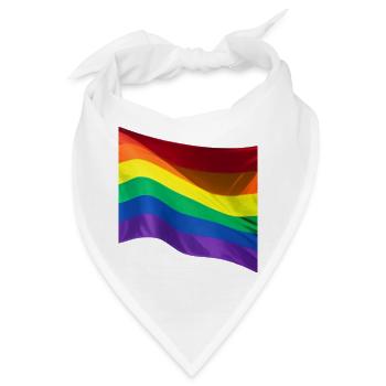 Pride-Monats-Parade LGBTQIA-Flagge - Bandana - Weiß - Vorne