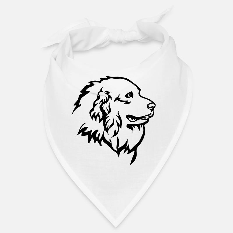 Pyrenean Mountain Dog Head "Black Edition" Bandana