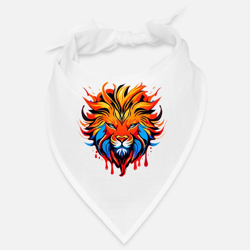 Löwe, Sternzeichen farbig Bandana