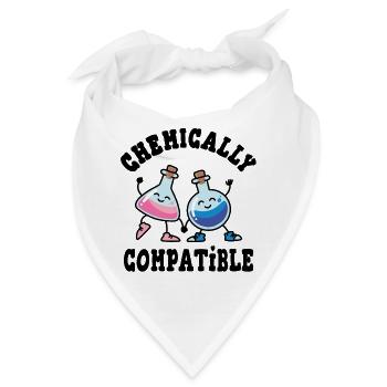 Chemisch kompatibel Chemie Glaskolben - Bandana - Weiß - Vorne