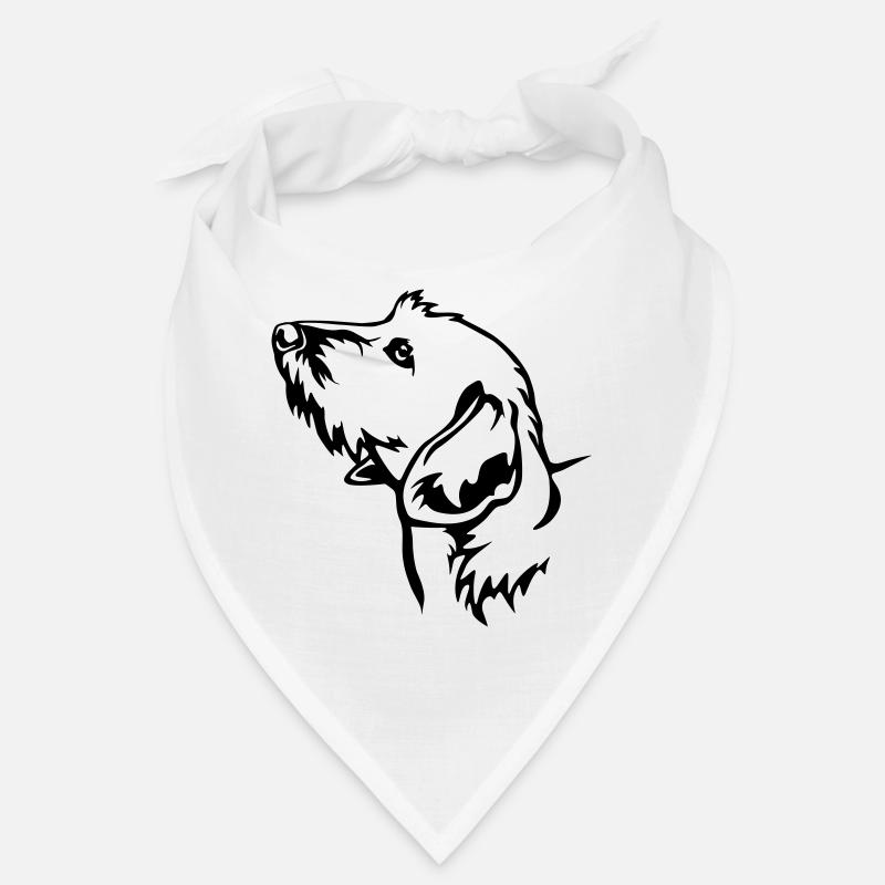 Tête de teckel Bandana