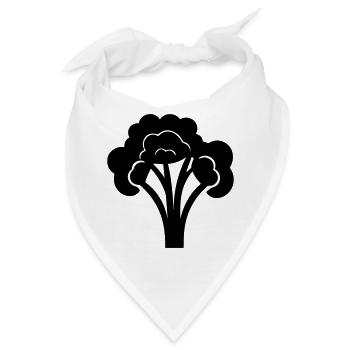 Brokkoli - Bandana - Weiß - Vorne