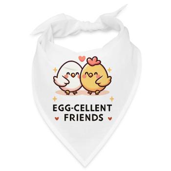 Egg-Cellent Friends - Bandana - Weiß - Vorne