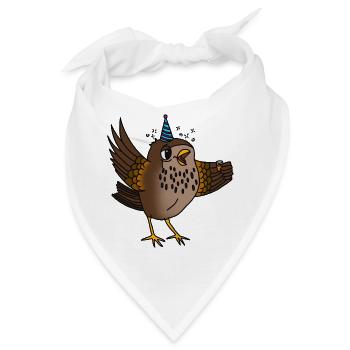 Schnapsdrossel - Bandana - Weiß - Vorne