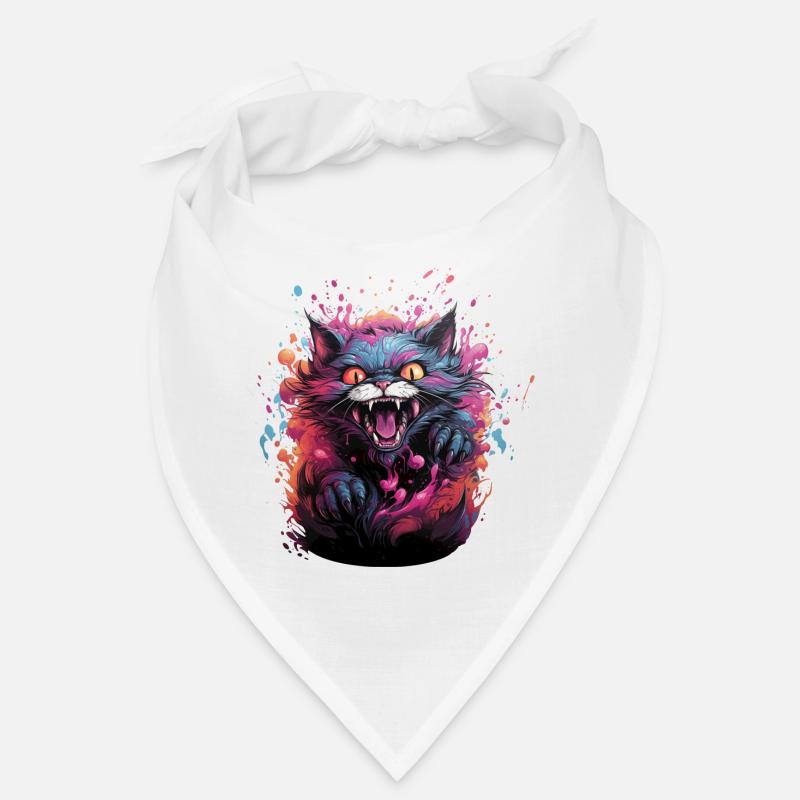 Evil kitty colorful Bandana