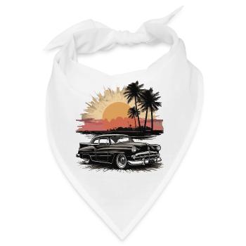 Classic Cars 1950 - Bandana - Weiß - Vorne