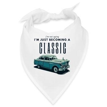 Oldtimer Zeitalter Nostalgie Design - Bandana - Weiß - Vorne