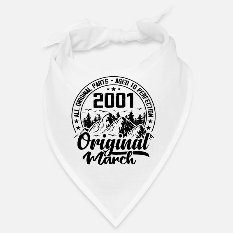2001 mars Original : 23 Ans cadeau Anniversaire Bandana