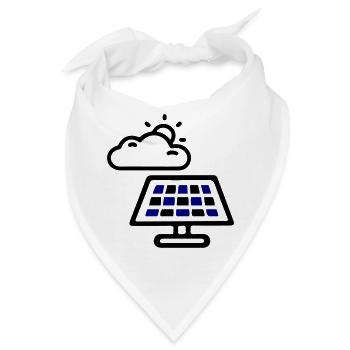 Solar Energie Panele - Bandana - Weiß - Vorne