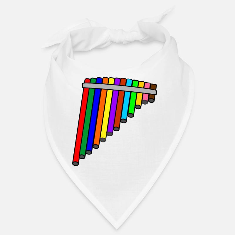 Flûte de Pan colorée Bandana