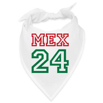 Mexico Mexiko - Bandana - Weiß - Vorne