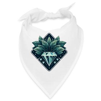 Blühender Diamant - Bandana - Weiß - Vorne