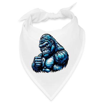 Gorilla - Bandana - Weiß - Vorne