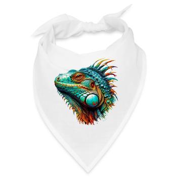 Leguan - Bandana - Weiß - Vorne