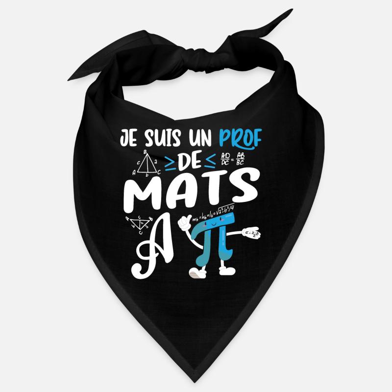 Prof de Maths Happy Cadeau Drôle Mathématicien Bandana