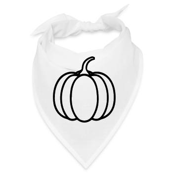 Kürbis - Bandana - Weiß - Vorne
