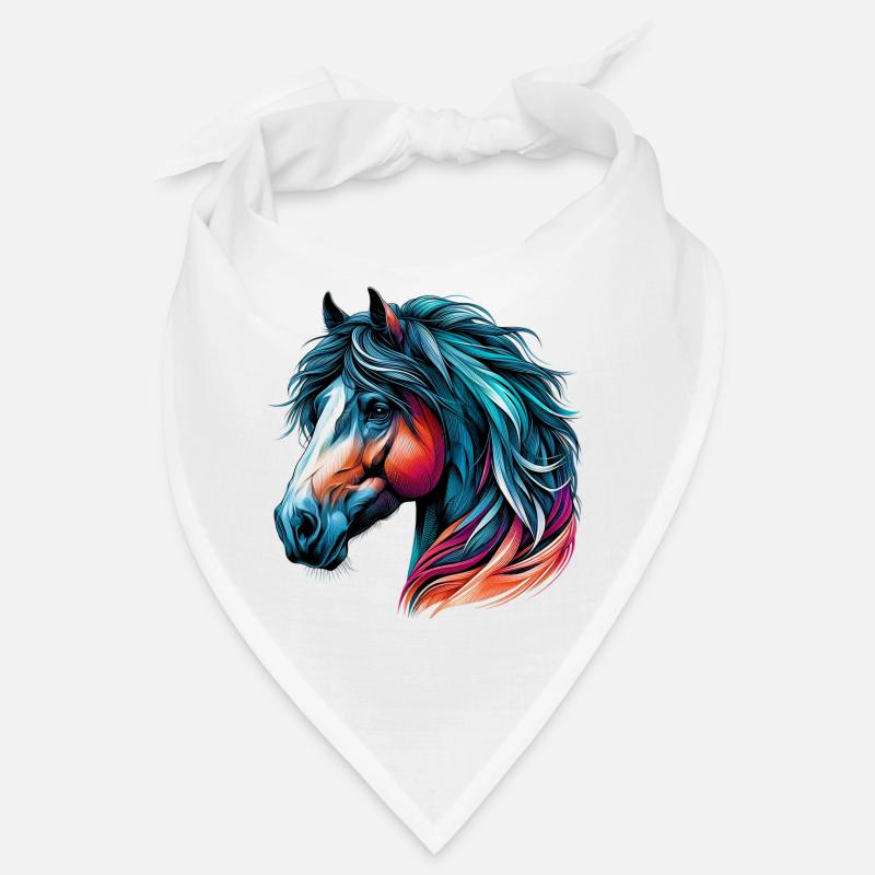Cheval - Bandana - blanc