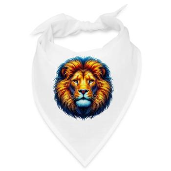 Löwe - Bandana - Weiß - Vorne
