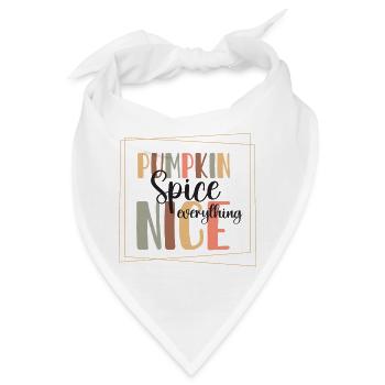 Pumpkin spice - Bandana - Weiß - Vorne