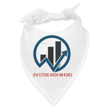 Abstraktes Business- und Wachstumsmotiv - Bandana - Weiß - Vorne