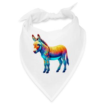 Esel-Maultier - Bandana - Weiß - Vorne