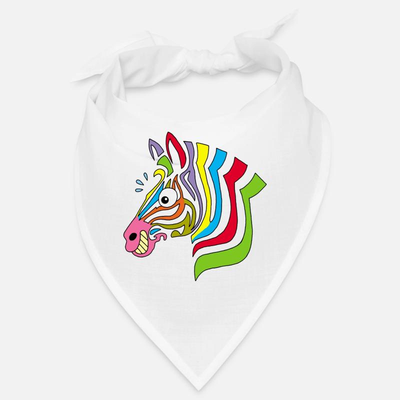 mehrfarbiges Zebra Bandana
