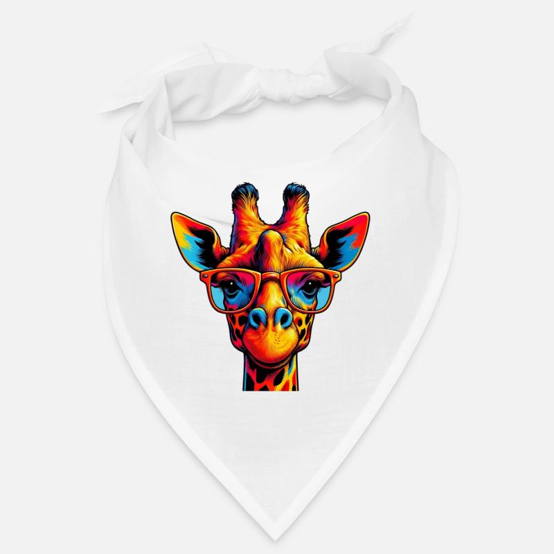 Giraffe - Bandana - Weiß