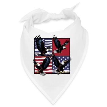 Weißkopfseeadler - Bandana - Weiß - Vorne