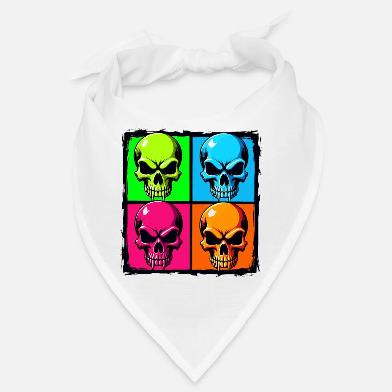 Colourful skulls Bandana