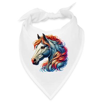Pferd - Bandana - Weiß - Vorne