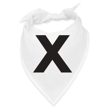 X - Bandana - Weiß - Vorne