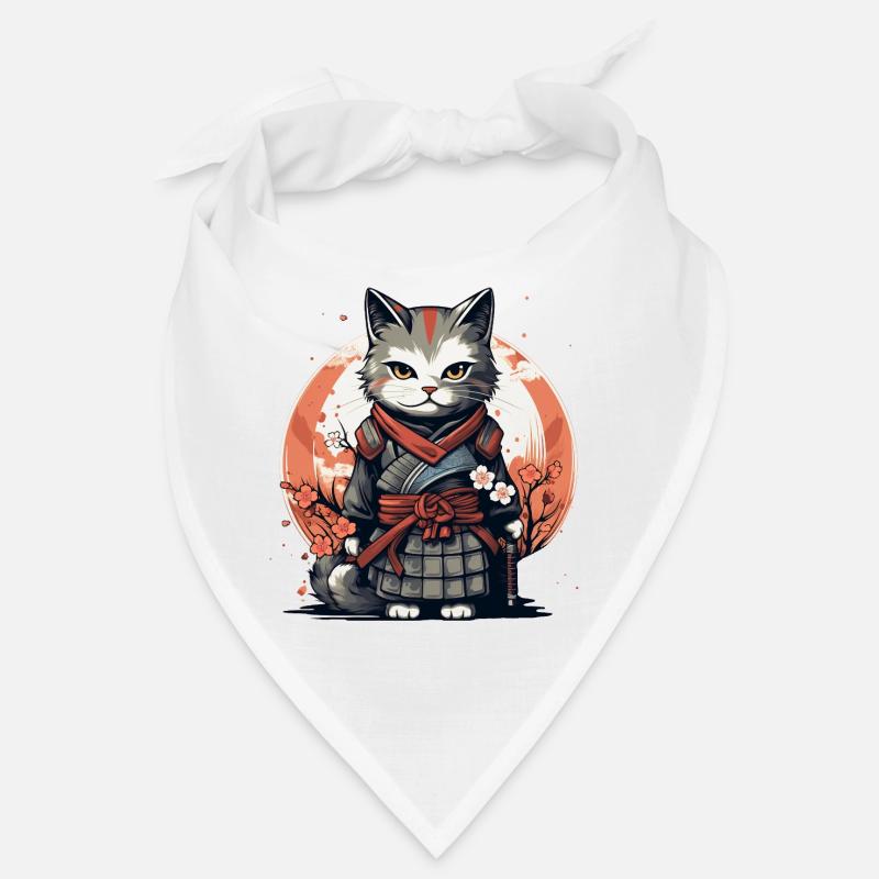 Warrior Cat Japanese Cat Samurai Cat Bandana