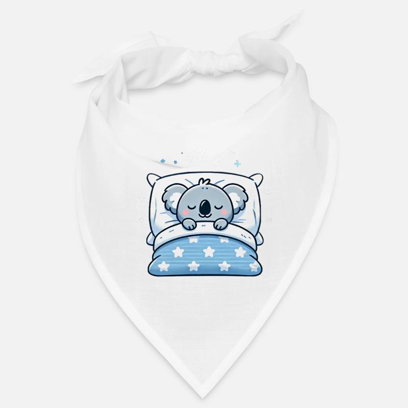 Koala Sleeping In Bed At Night Time Bandana
