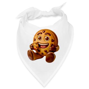 Cookie Charakter - Bandana - Weiß - Vorne