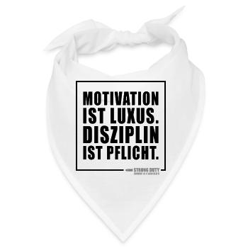 Motivation ist Luxus - Bandana - Weiß - Vorne