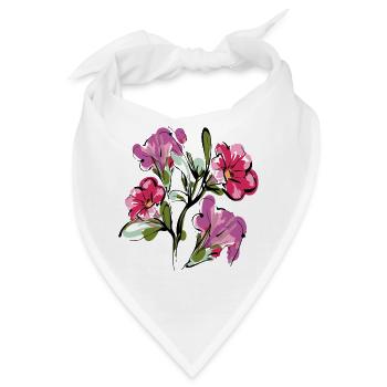 Blumenstrauß Flowers - Bandana - Weiß - Vorne