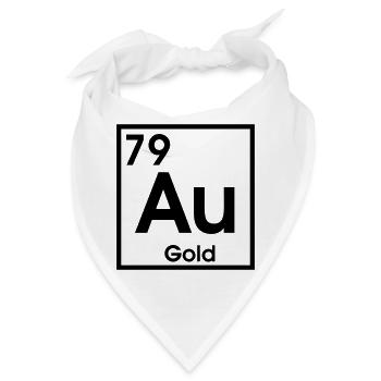 AU Gold – Schattenelement Design - Bandana - Weiß - Vorne