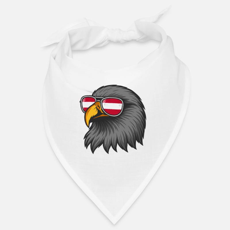 Austrian eagle with flag in glasses Bandana